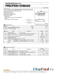 Datasheet FRD100BA60 manufacturer SanRex